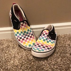 Girls rainbow vans